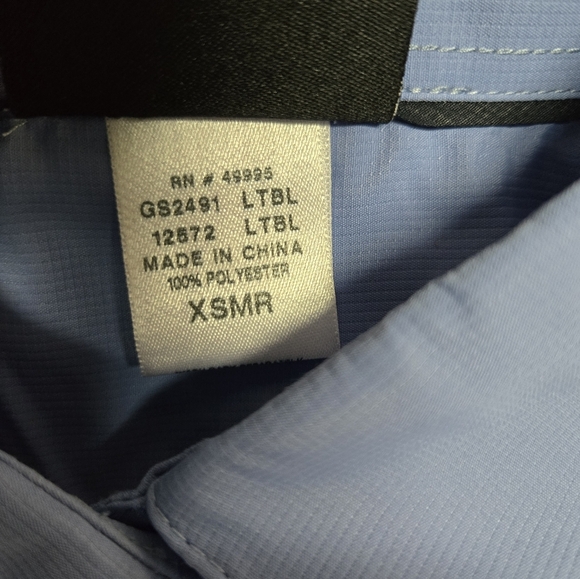 ARAMARK | Vestis FlexFit Short Sleeve Work Shirt in Blue sz XS - Picture 5 of 6